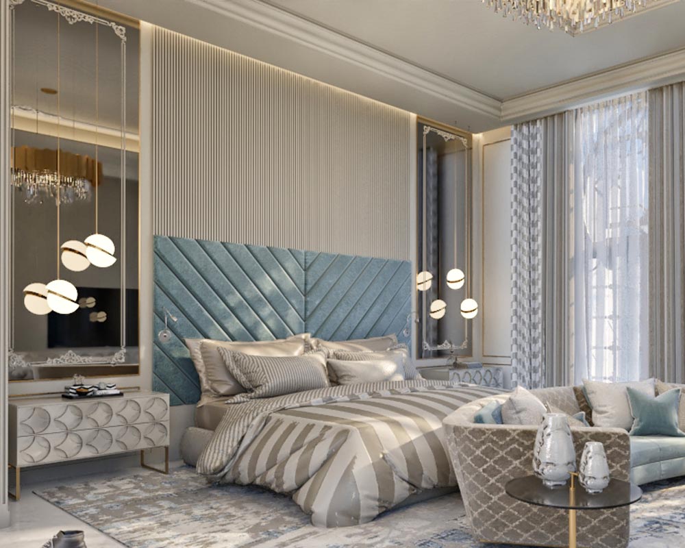 Contemporary style bedroom design